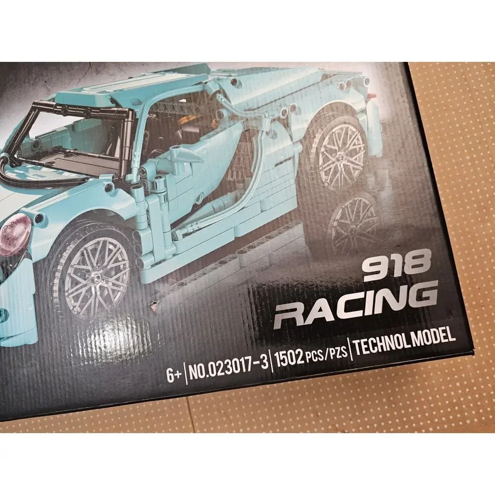 Building Block 918 Racing Race Car Green Brick Thecnol Model 1502 Pcs / 023017